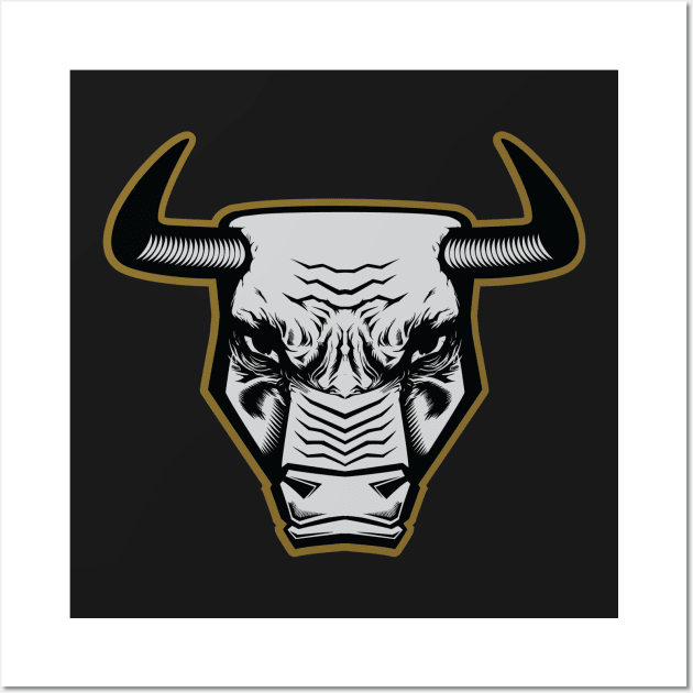 Angry Bull Wall Art by dreamland